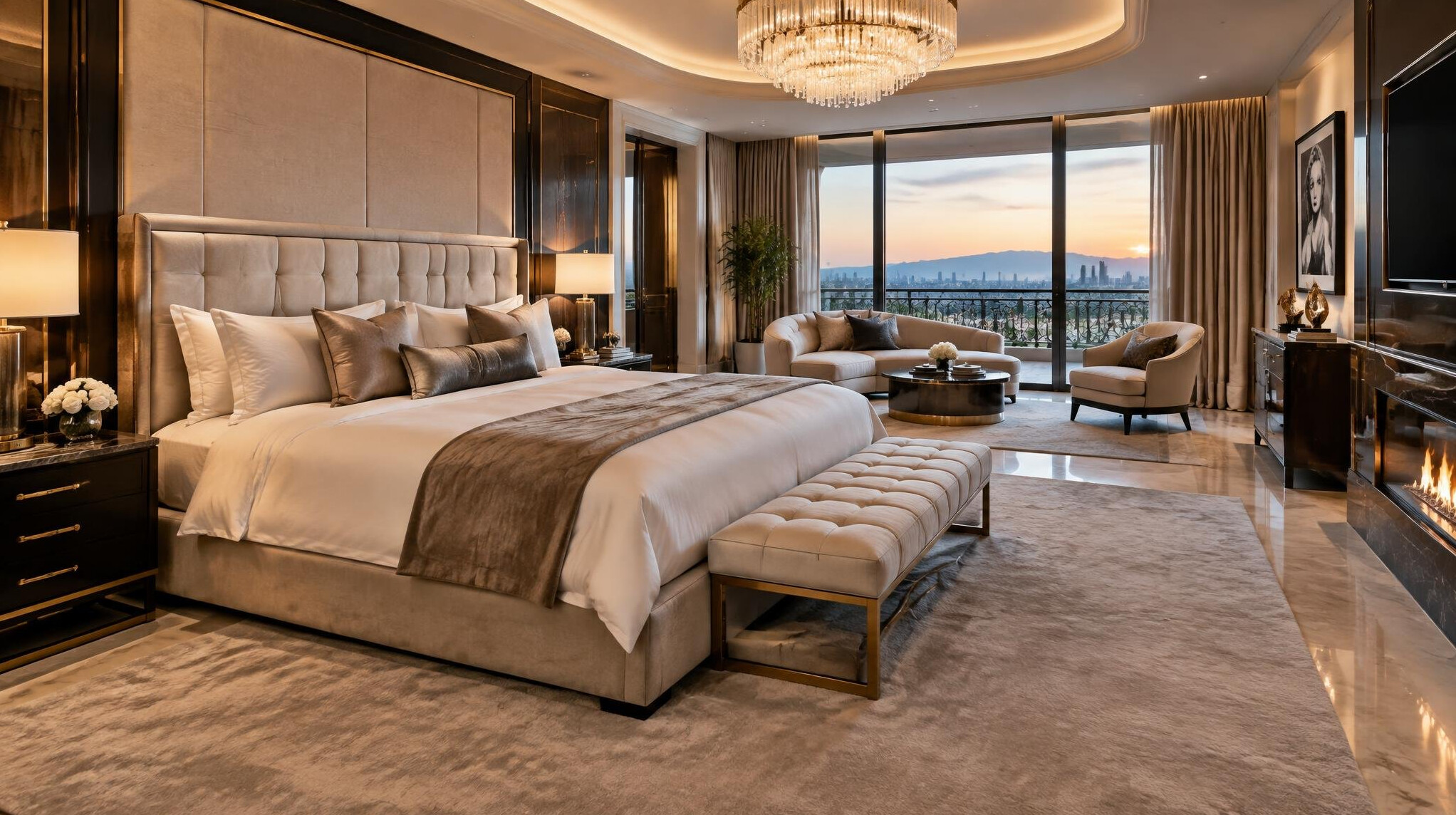 luxury bedroom suite