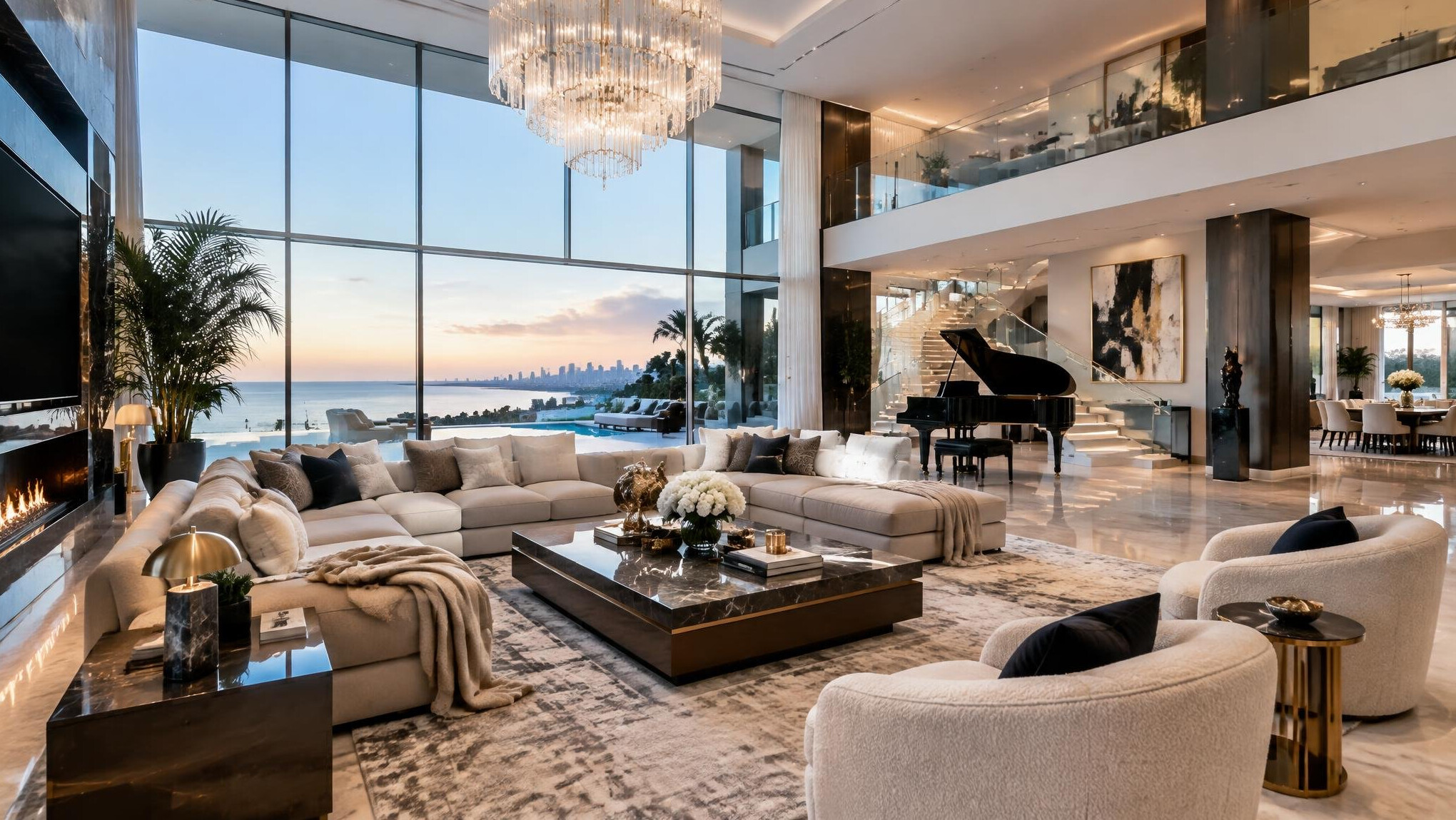 luxury living room interior