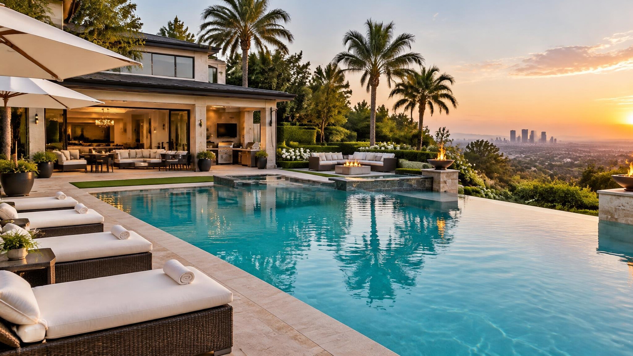 celebrity pool area