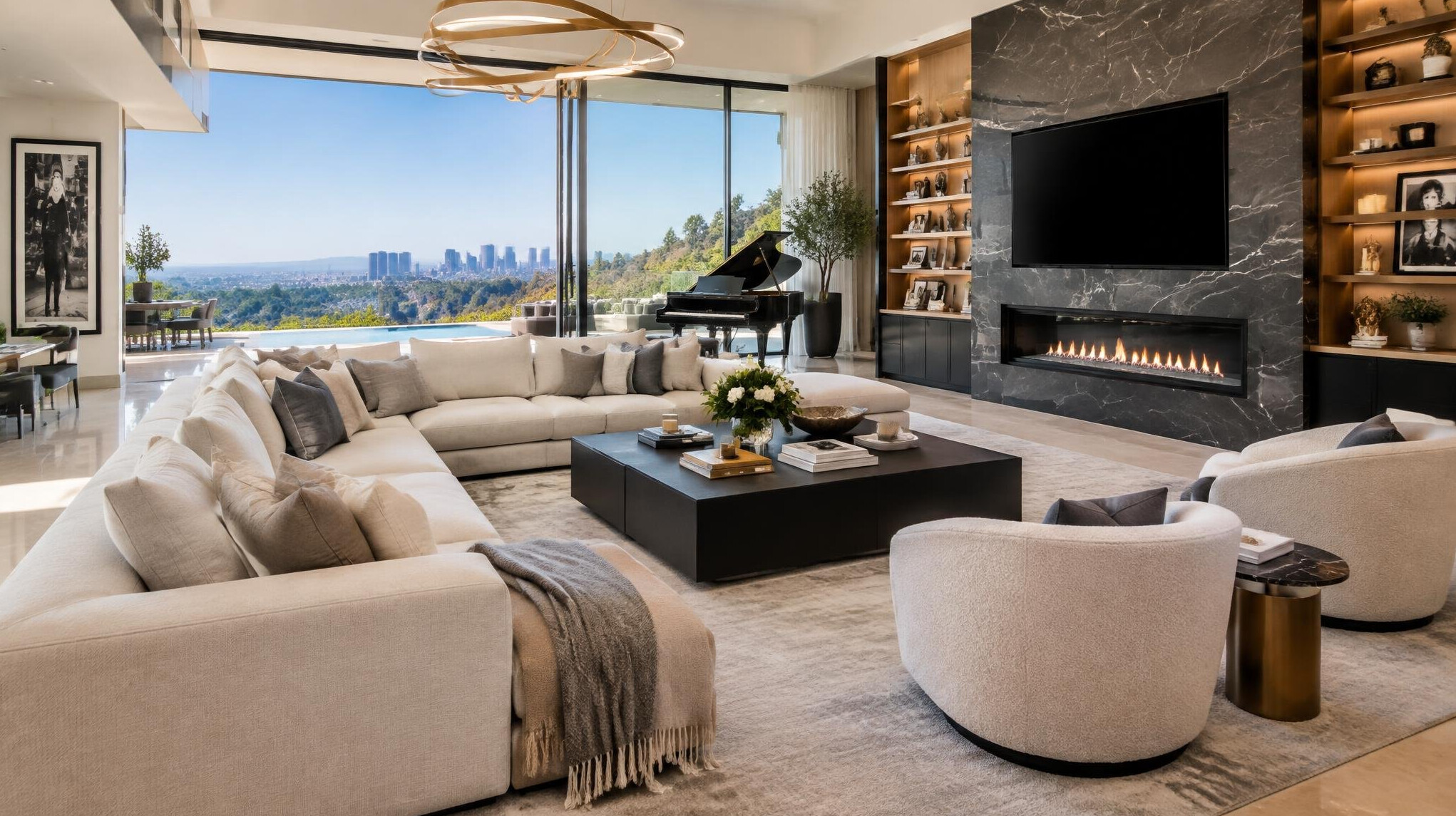 celebrity living room interior