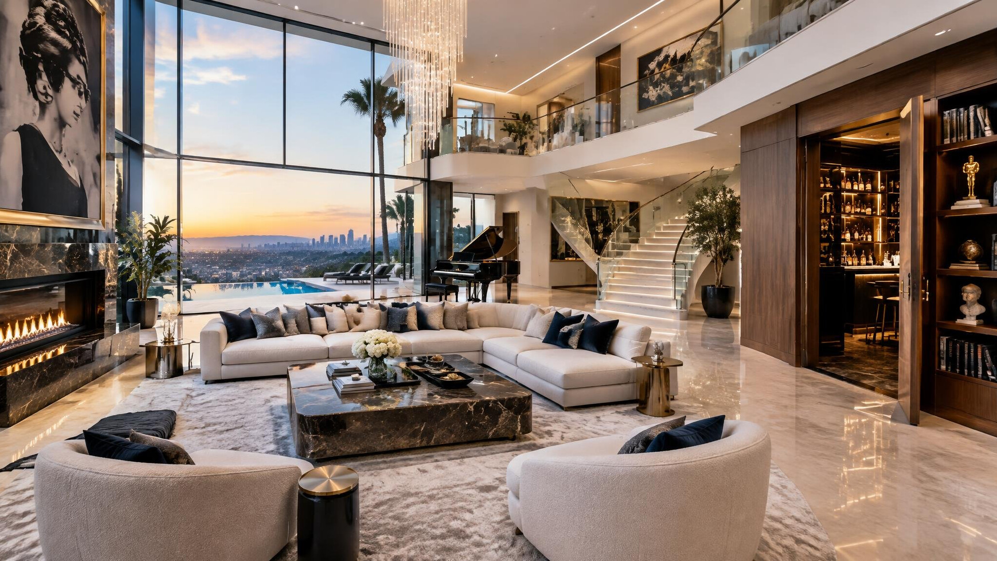 luxury celebrity home interior
