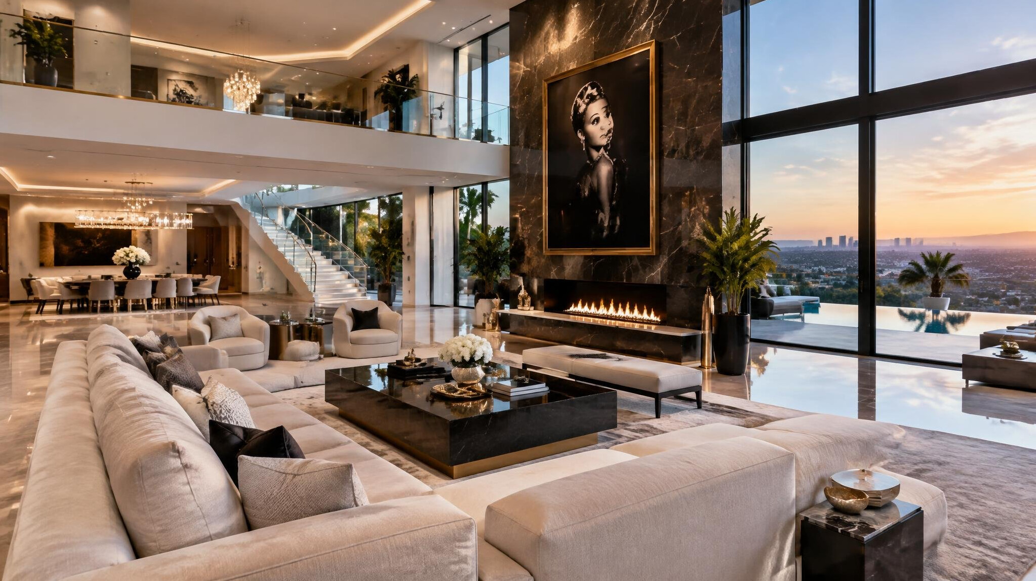 luxury living room interior
