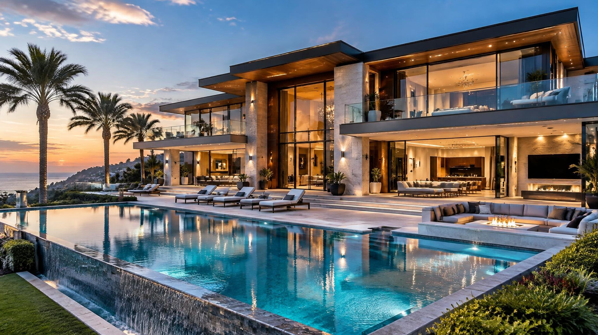 luxury modern villa exterior